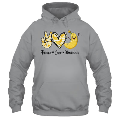 Peace Love Bananas Fresh Banana For Fruit Lover Vegan Shirt & Tank Top | teecentury