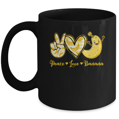Peace Love Bananas Fresh Banana Fruit Lover Men Women Kids Mug | teecentury