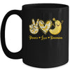 Peace Love Bananas Fresh Banana Fruit Lover Men Women Kids Mug | teecentury