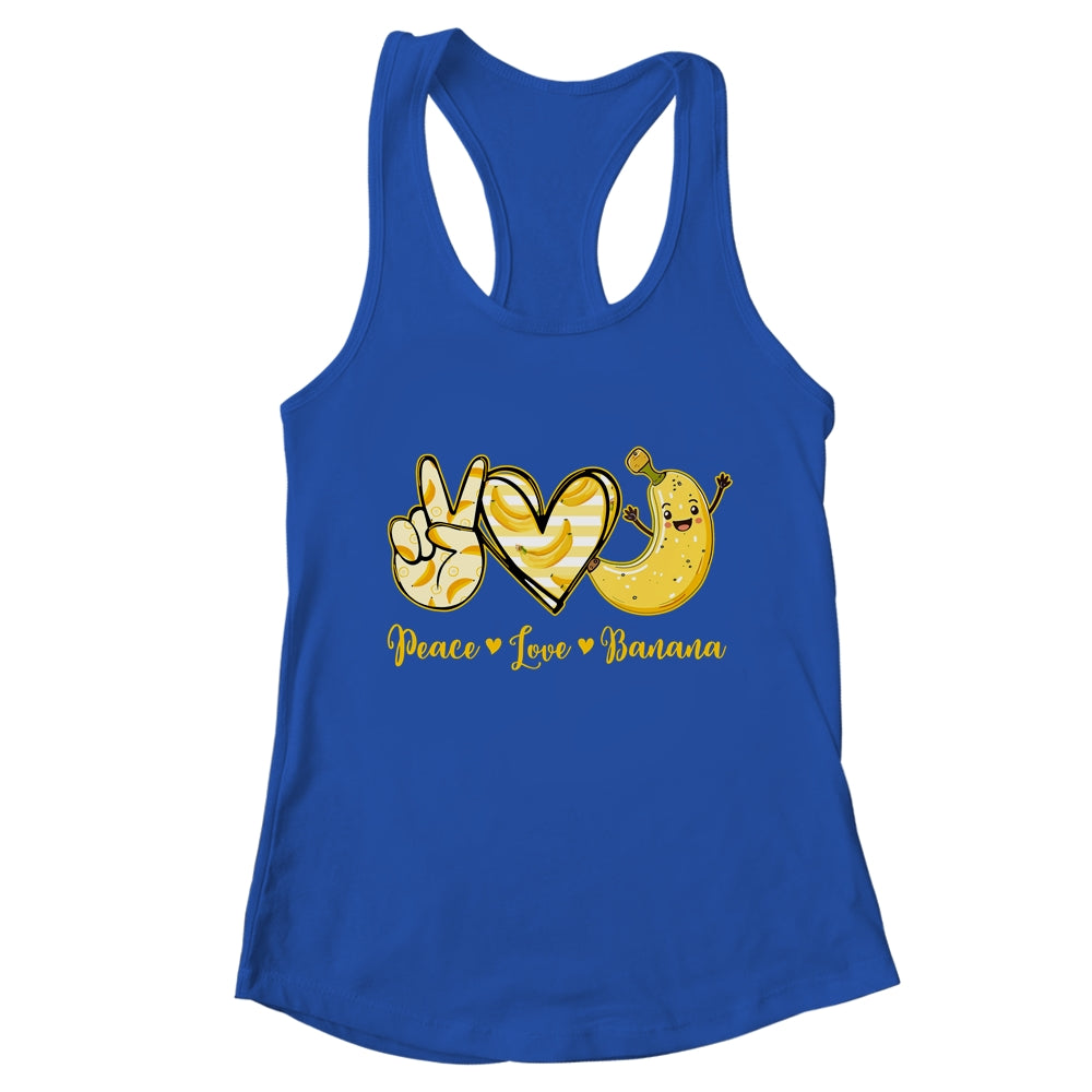 Peace Love Bananas Fresh Banana Fruit Lover Men Women Kids Shirt & Tank Top | teecentury