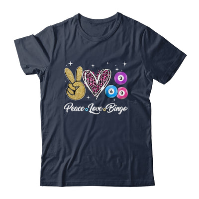 Peace Love Bingo Funny Lucky Bingo Lover Gambling For Women Shirt & Tank Top | teecentury