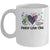Peace Love CNA Leopard Heart Stethoscope Nursing Nurse Week Mug | teecentury