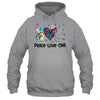 Peace Love CNA Leopard Heart Stethoscope Nursing Nurse Week Shirt & Tank Top | teecentury