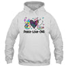 Peace Love CNA Leopard Heart Stethoscope Nursing Nurse Week Shirt & Tank Top | teecentury
