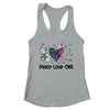 Peace Love CNA Leopard Heart Stethoscope Nursing Nurse Week Shirt & Tank Top | teecentury