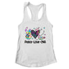 Peace Love CNA Leopard Heart Stethoscope Nursing Nurse Week Shirt & Tank Top | teecentury