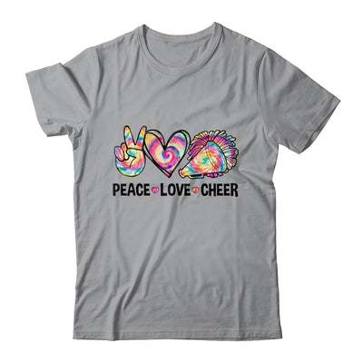 Peace Love Cheer Women Tie Dye Cheerleading Cheerleader Shirt & Tank Top | teecentury