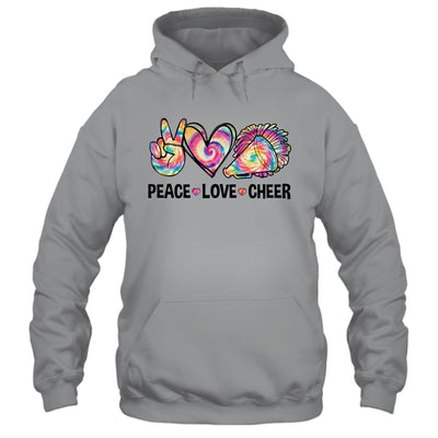 Peace Love Cheer Women Tie Dye Cheerleading Cheerleader Shirt & Tank Top | teecentury