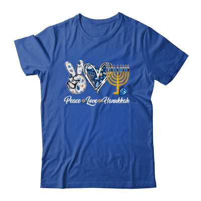 Peace Love Hanukkah Retro Chanukah Jewish Men Women Shirt & Sweatshirt | teecentury