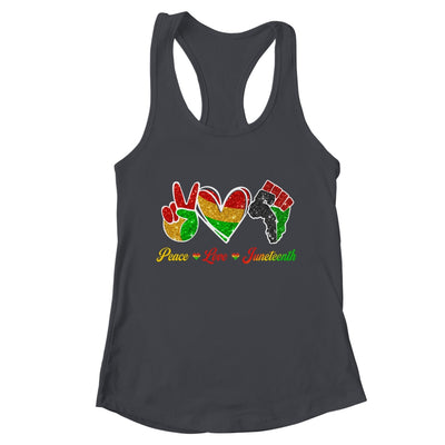 Peace Love Juneteenth Black Pride Freedom 4th Of July Shirt & Tank Top | teecentury