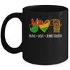 Peace Love Juneteenth Is My Independence Black Pride Freedom Mug | teecentury