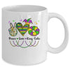 Peace Love King Cake Mardi Gras For Men Women Kids Mug | teecentury