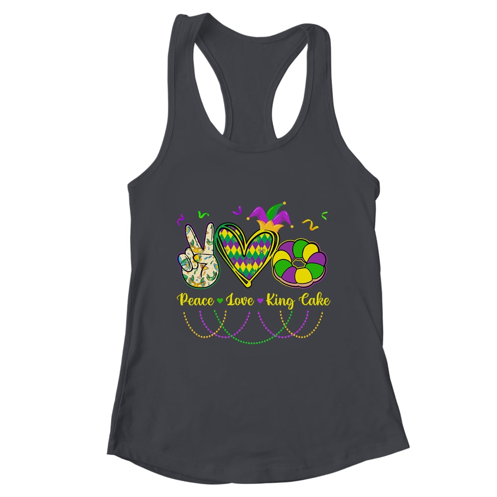 Peace Love King Cake Mardi Gras Men Women Kids Shirt & Tank Top | teecentury