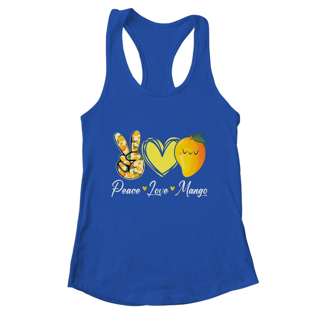 Peace Love Mango Retro Mango Lover Fruit Lover Design Women Shirt & Tank Top | teecentury