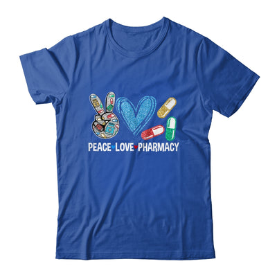 Peace Love Pharmacy Funny Pharmacy Tech Pharmacist Shirt & Hoodie | teecentury