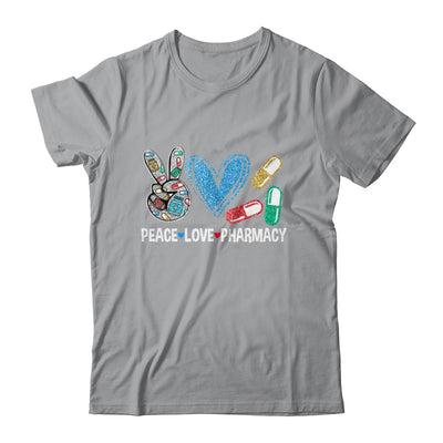 Peace Love Pharmacy Funny Pharmacy Tech Pharmacist Shirt & Hoodie | teecentury