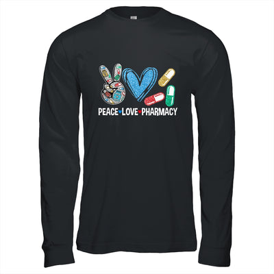Peace Love Pharmacy Funny Pharmacy Tech Pharmacist Shirt & Hoodie | teecentury