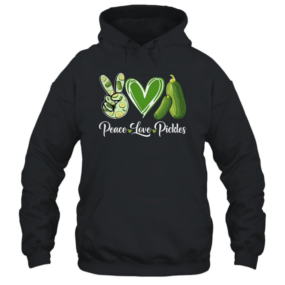 Peace Love Pickles Art For Women Men Girls Pickled Cucumber Shirt & Tank Top | teecentury