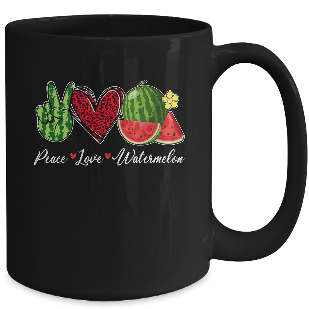 Peace Love Watermelon For Men Women Girls Summer Mug | teecentury