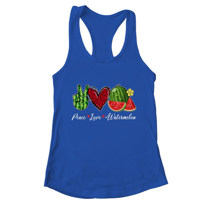 Peace Love Watermelon For Men Women Girls Summer Shirt & Tank Top | teecentury