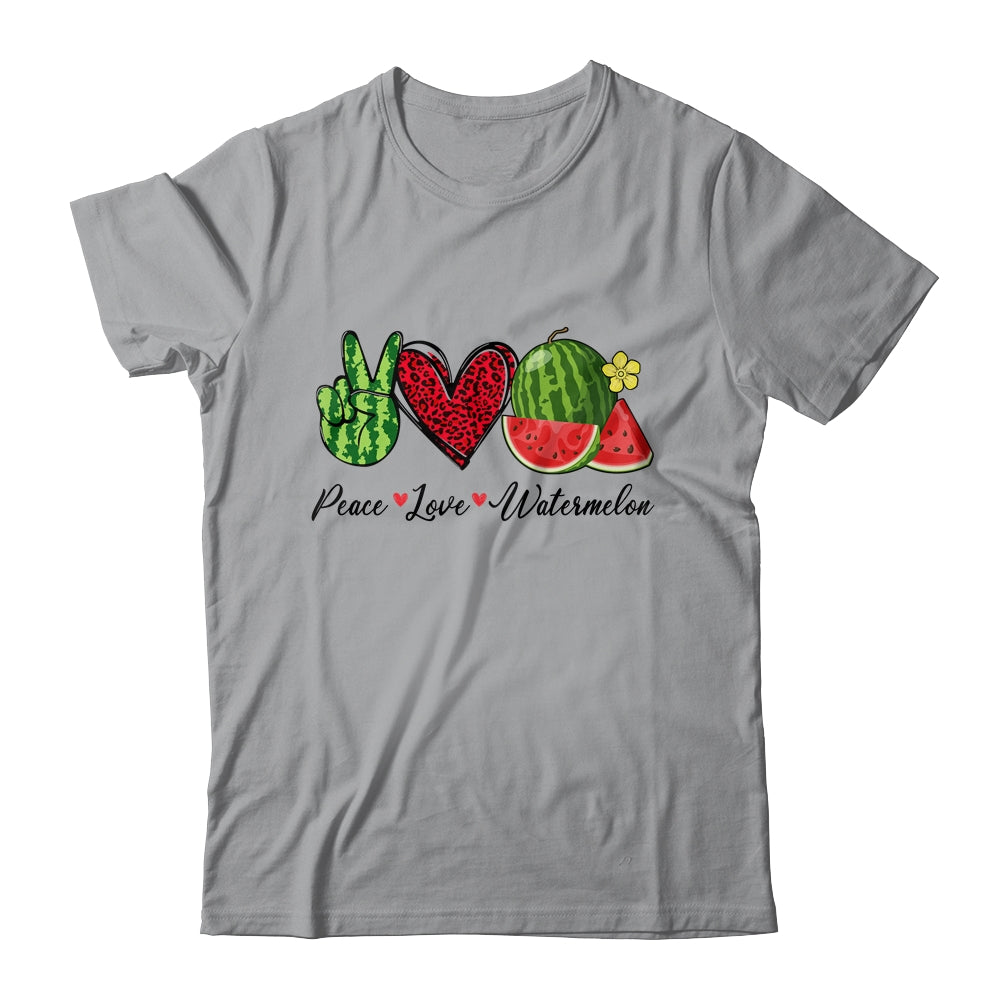 Peace Love Watermelon Summer For Women Teen Girls Shirt & Tank Top | teecentury