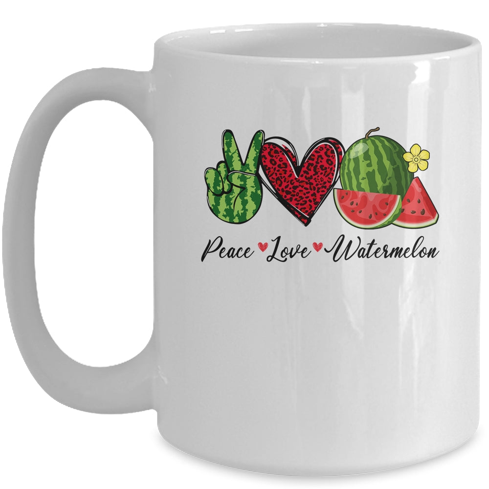 Peace Love Watermelon Summer For Women Teen Girls Mug | teecentury