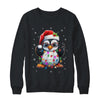 Peace Sign Hand Penguin Santa Christmas Penguin Women Kids Shirt & Sweatshirt | teecentury