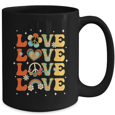 Peace Sign Love 60s 70s Costume 70 Theme Party Groovy Hippie Mug | teecentury