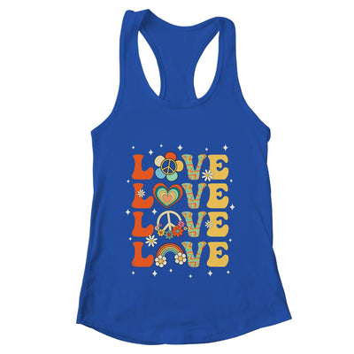 Peace Sign Love 60s 70s Costume 70 Theme Party Groovy Hippie Shirt & Tank Top | teecentury
