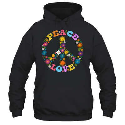 Peace Sign Love Flower 60s 70s Tie Dye Hippie Costume Shirt & Tank Top | teecentury