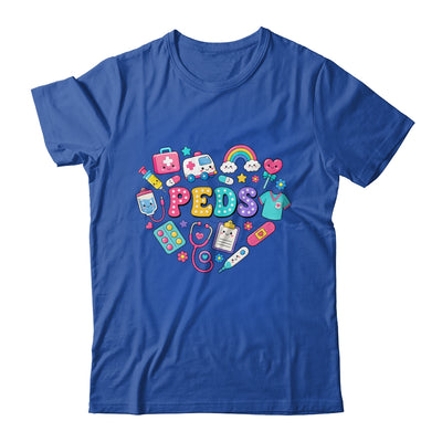Peds Nurse Stuff Retro Pediatric Practitioner PICU Heart Shirt & Hoodie | teecentury