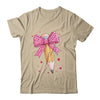 Pencil Coquette Bow Pink Teacher Appreciation Back To School Shirt & Hoodie | teecentury