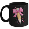 Pencil Coquette Bow Pink Teacher Appreciation Back To School Mug | teecentury