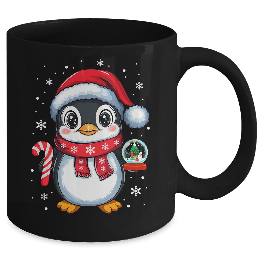 Penguin Christmas Candy Cane Winter Xmas Women Girl Boy Mug | teecentury