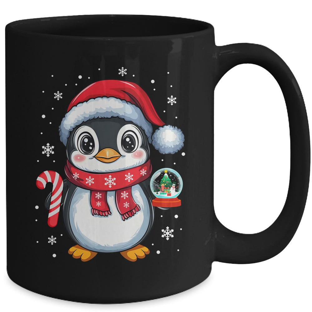 Penguin Christmas Candy Cane Winter Xmas Women Girl Boy Mug | teecentury