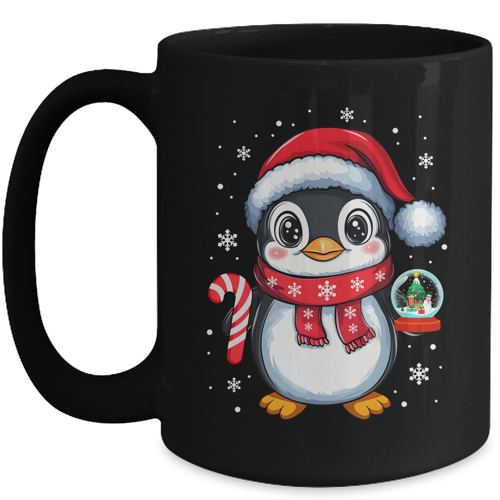 Penguin Christmas Candy Cane Winter Xmas Women Girl Boy Mug | teecentury