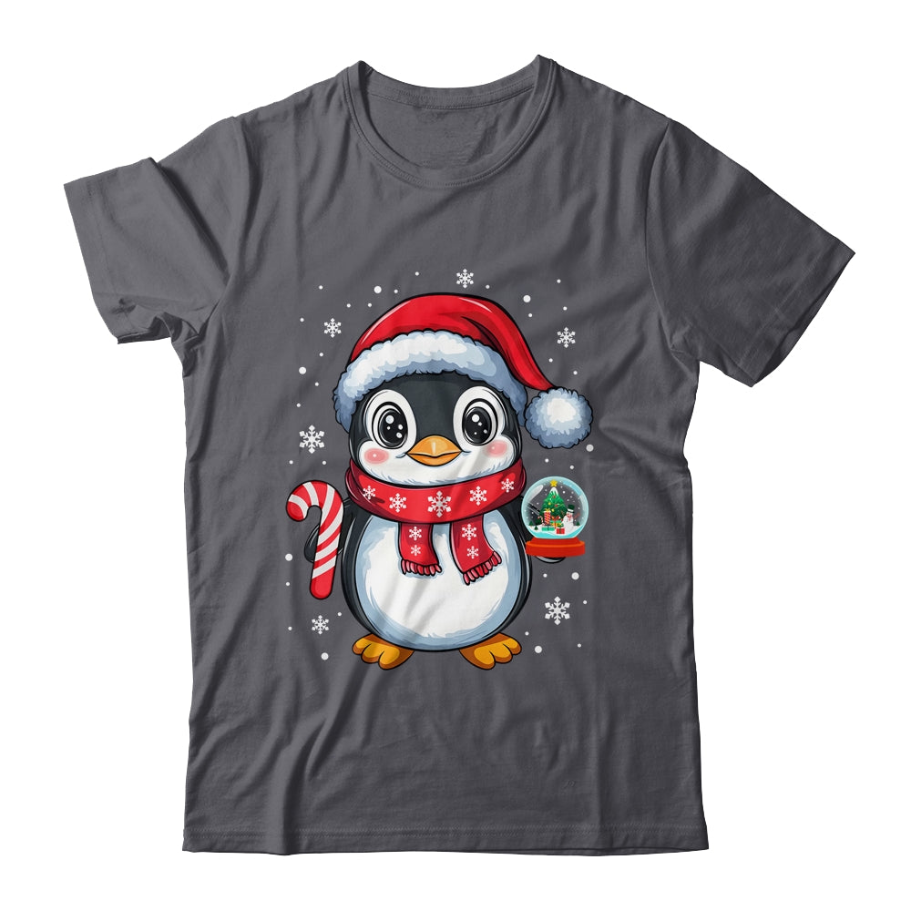 Penguin Christmas Candy Cane Winter Xmas Women Girl Boy Shirt & Sweatshirt | teecentury