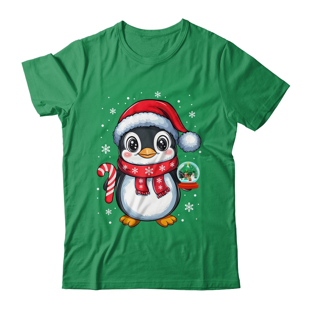Penguin Christmas Candy Cane Winter Xmas Women Girl Boy Shirt & Sweatshirt | teecentury
