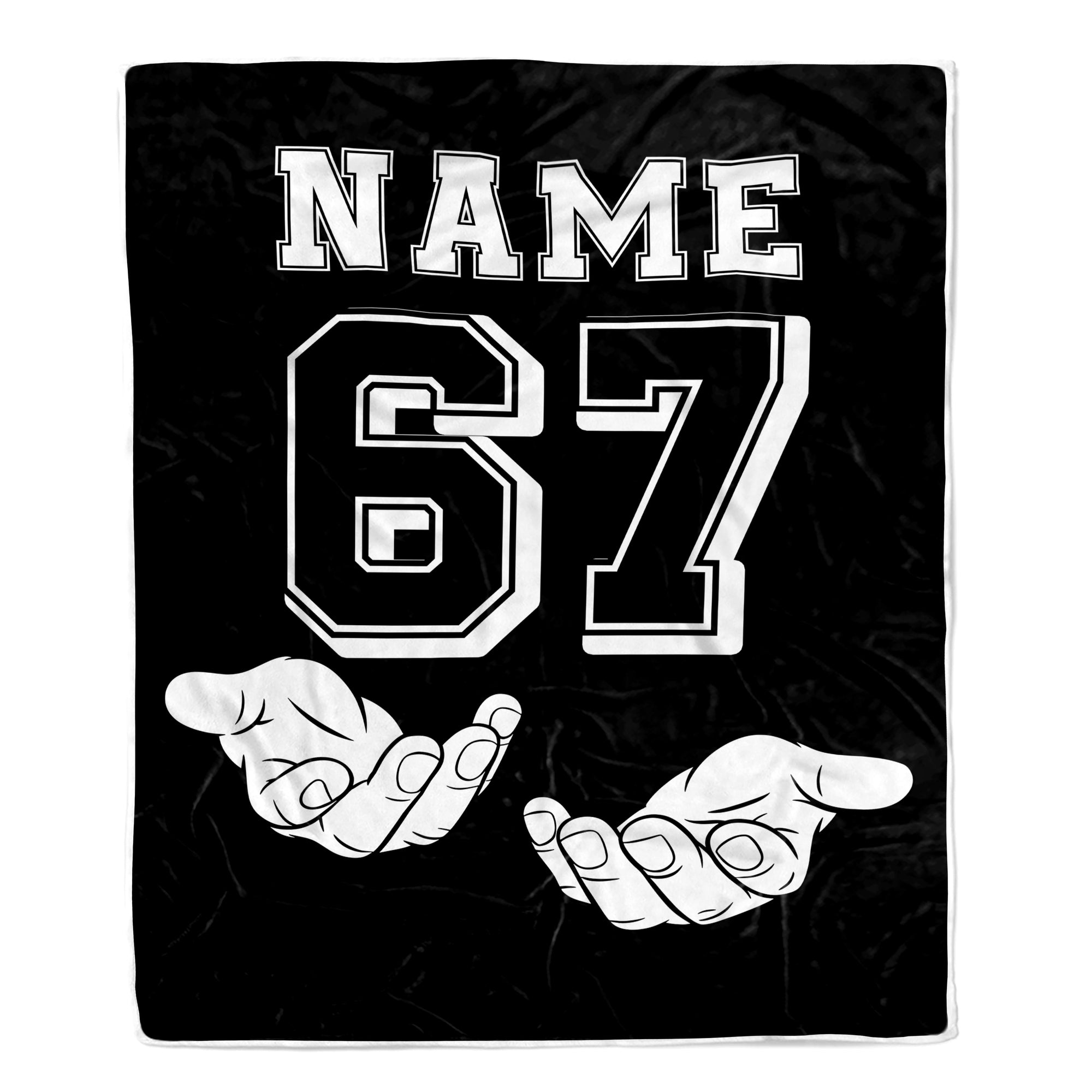 Personalized 67 Meme Throw Blanket Custom Name Funny Number 6 7 Six Seven Gen Alpha Meme Design For Teens Adults Birthday Christmas Gift Ideas Fleece Blanket | teecentury