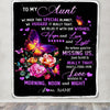 Personalized Aunt Blanket From Niece Nephew We Made This Special Blanket Flower Aunt Birthday Mothers Day Christmas Customized Fleece Throw Blanket | teecentury