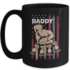Personalized Awesome Daddy Kids With Name Custom Hands Fist Bump Flag Fathers Day Birthday Christmas Mug | teecentury