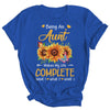 Personalized Being A Aunt Makes My Life Complete Custom With Grandkids Name Mothers Day Birthday Christmas Shirt & Tank Top | teecentury