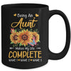 Personalized Being A Aunt Makes My Life Complete Custom With Grandkids Name Mothers Day Birthday Christmas Mug | teecentury