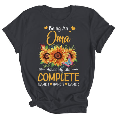 Personalized Being A Oma Makes My Life Complete Custom Grandkids Name Mothers Day Birthday Christmas Shirt & Tank Top | teecentury