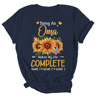 Personalized Being A Oma Makes My Life Complete Custom Grandkids Name Mothers Day Birthday Christmas Shirt & Tank Top | teecentury