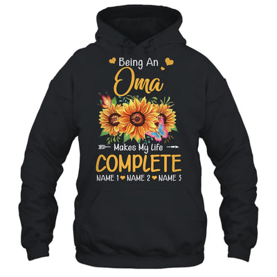 Personalized Being A Oma Makes My Life Complete Custom Grandkids Name Mothers Day Birthday Christmas Shirt & Tank Top | teecentury