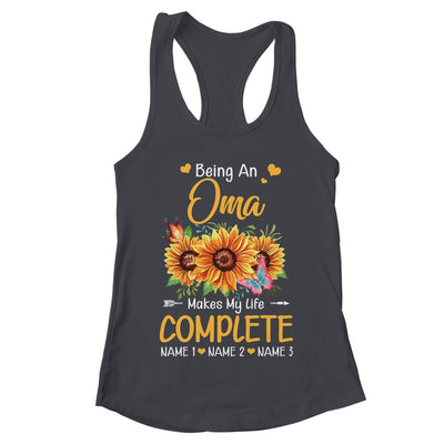 Personalized Being A Oma Makes My Life Complete Custom Grandkids Name Mothers Day Birthday Christmas Shirt & Tank Top | teecentury