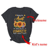 Personalized Being An Aunt Makes My Life Complete Custom With Grandkids Name Mothers Day Birthday Christmas Shirt & Tank Top | Custom | teecentury