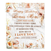 Personalized Birthday Gifts For Bonus Mom Gifts From Stepdaughter Blanket Yellow Happy Birthday Stepmom Unique Gifts Bday Customized Fleece Blanket | teecentury