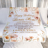 Personalized Birthday Gifts For Bonus Mom Gifts From Stepdaughter Blanket Yellow Happy Birthday Stepmom Unique Gifts Bday Customized Fleece Blanket | teecentury